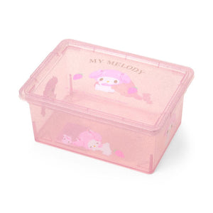 My Melody Clear Glitter Storage Bin (S) Home Goods Japan Original