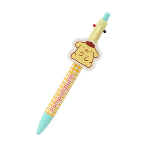 Pompompurin 2-Color Gingham Retractable Pen Stationery Japan Original