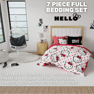 Hello Kitty Polka Dot Party Bedding Set Home Goods Franco Manufacturing Co Inc