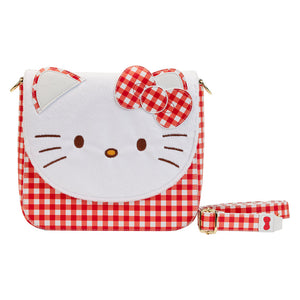 Hello Kitty x Loungefly Gingham Crossbody Bag Bags Loungefly