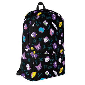 Hello Kitty and Friends Electric Doodle All-over Print Backpack Backpacks Printful