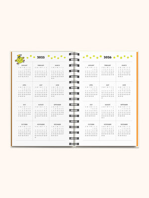 Mr. Positive x Studio Oh! 2026 Thinking Chenille Patch Planner Stationery Studio Oh!