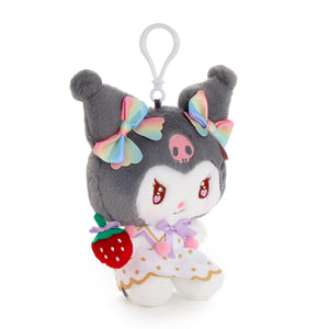 Kuromi Plush Mascot Clip (Strawberry Rainbow Series) Plush NAKAJIMA CORPORATION