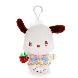 Pochacco Plush Mascot Clip (Strawberry Rainbow Series) Plush NAKAJIMA CORPORATION
