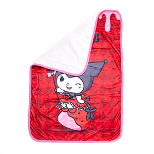 Kuromi Throw Blanket (Strawberry Treat Series) Home Goods NAKAJIMA CORPORATION