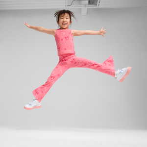 Hello Kitty and Friends x PUMA Kids Ribbed Flared Leggings (Magic Rose) Apparel PUMA