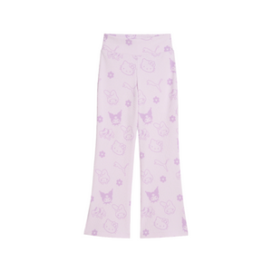 Hello Kitty and Friends x PUMA Kids Ribbed Flared Leggings (Lilac Frost) Apparel PUMA
