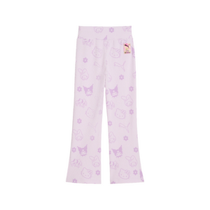 Hello Kitty and Friends x PUMA Kids Ribbed Flared Leggings (Lilac Frost) Apparel PUMA