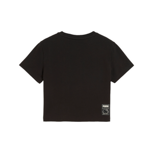 Hello Kitty x PUMA Graphic Baby Tee (PUMA Black) Apparel PUMA