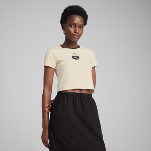 Hello Kitty x PUMA Graphic Baby Tee (Alpine Snow) Apparel PUMA