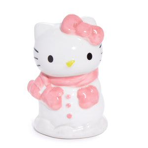 Hello Kitty Ceramic Holiday Salt & Pepper Set (Snow Play) Seasonal Blue Sky Clayworks