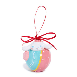 Hello Kitty and Cinnamoroll 2-pc Holiday Ceramic Ornament Set (Pastel Pink) Seasonal Blue Sky Clayworks