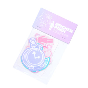 Hello Kitty x GIRL 6-pc Sticker Pack (50th Anniv.) Stationery Girl Skateboards