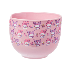 My Melody & Kuromi Ceramic Ramen Bowl and Chopstick Set (Pastel Flowers) Home Goods Silver Buffalo   