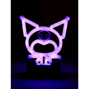 Kuromi Silhouette Neon Light Lamp Home Goods Silver Buffalo LLC   