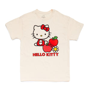 Hello Kitty Classic Apples Tee (Tofu) Apparel BIOWORLD