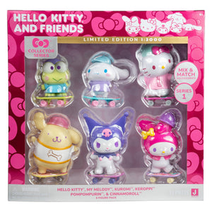 Hello Kitty and Friends 4" Ultra-Premier 6-Pc Figure Set Toys&Games Jazwares