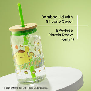 Pompompurin Favorite Flavor Lidded Glass Tumbler Home Goods JoyJolt
