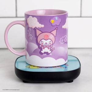 Kuromi Coffee Mug & Warmer Set Home Goods Uncanny Brands Wholesale