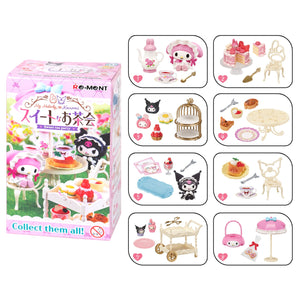 Re-Ment My Melody & Kuromi Sweet Tea Party Blind Box Figure Set Toys&Games Hamee.com - Hamee US 1 Blind Box (Random)