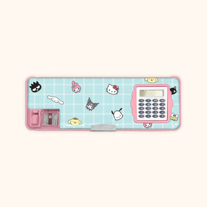Hello Kitty and Friends x Studio Oh! Blue Grid Pencil Case Stationery Studio Oh!