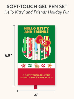 Hello Kitty and Friends x Studio Oh! Holiday Fun Soft-Touch Gel Pen Set Stationery Studio Oh!