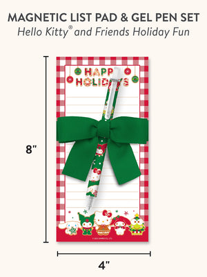 Hello Kitty and Friends x Studio Oh! Holiday Fun Magnetic List Pad & Gel Pen Set Stationery Studio Oh!