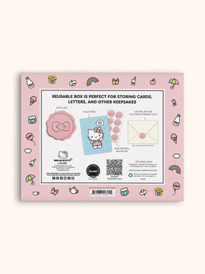 Hello Kitty x Studio Oh! Classic Pink 25-Pc Note Cards & Wax Seals Set Stationery Studio Oh!