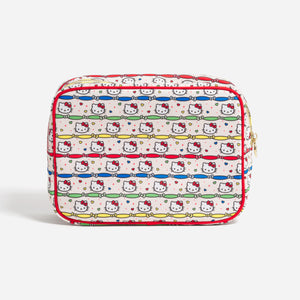 Hello Kitty x Stoney Clover Lane Clear Front Large Pouch (Hello Kitty Ribbon Stripe) Bags STONEY CLOVER LANE