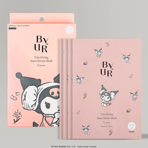 Kuromi x ByUR Vita Giving Daily Aqua Serum Mask (1pc/4pc) Beauty ByUR US 4pc