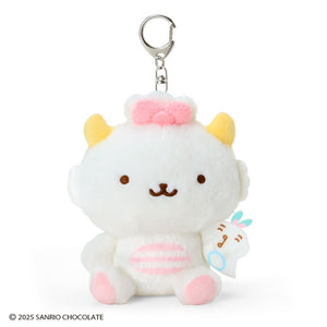 Gaopowerroo & Piyo Plush Mascot Keychain (Omelette Rice Series) Accessory Japan Original