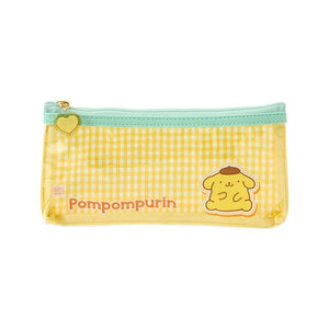 Pompompurin Gingham Pencil Pouch Stationery Japan Original
