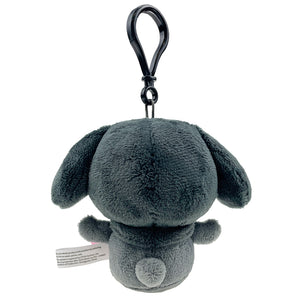 My Melody Plush Mascot Clip (Ash Monochrome Series) Plush Global Original