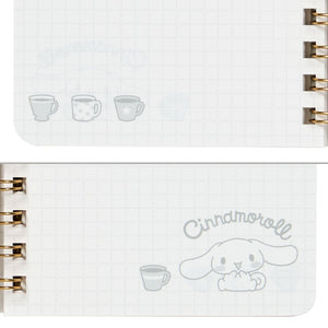 Cinnamoroll Slim Spiral Notebook (Elastic Closure) Stationery Japan Original