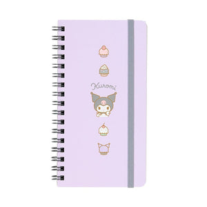 Kuromi Slim Spiral Notebook (Elastic Closure) Stationery Japan Original
