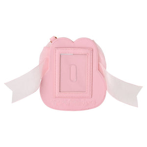 My Melody Card Case with Key Reel (50th Anniv. Ribbon Series) Accessory Japan Original