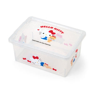 Hello Kitty Clear Glitter Storage Bin (S) Home Goods Japan Original