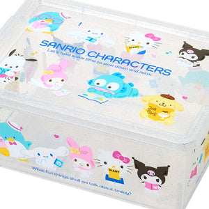 Sanrio Characters Clear Glitter Storage Bin (S) Home Goods Japan Original