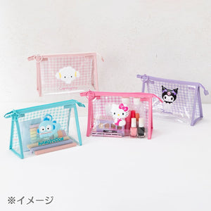 Cinnamoroll Clear Gingham Zipper Pouch Bags Japan Original
