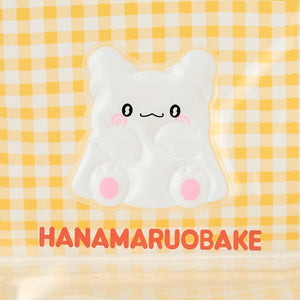 Hanamaruobake Clear Gingham Zipper Pouch Bags Japan Original