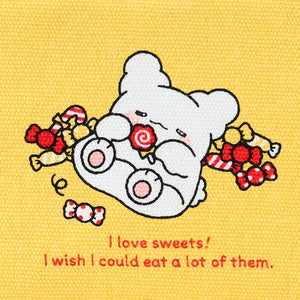 Hanamaruobake Mini Zipper Pouch (I Love Sweets Series) Bags Japan Original