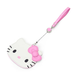 Hello Kitty Pink Retractable ID Badge Reel (I Love Hello Kitty Series) Accessory Japan Original