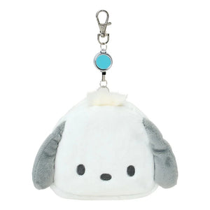 Pochacco Plush ID Badge Holder & Reel Accessory Japan Original